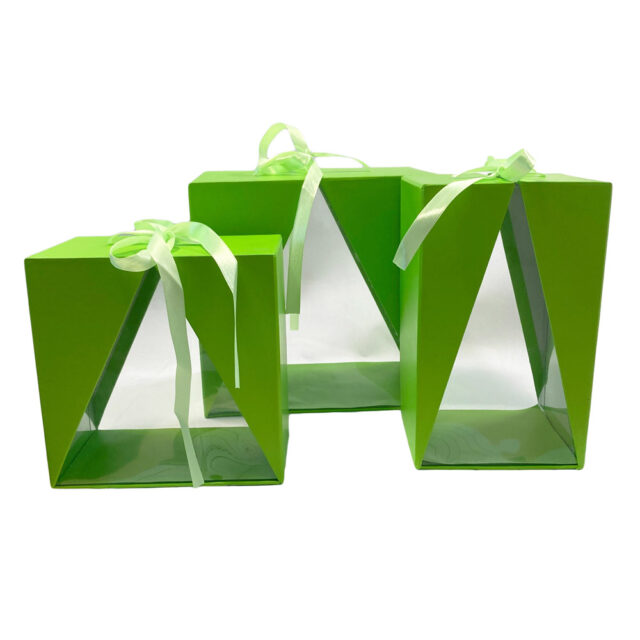 Green Delta box, horizontal rectangular ChocolatChocolat Inc.