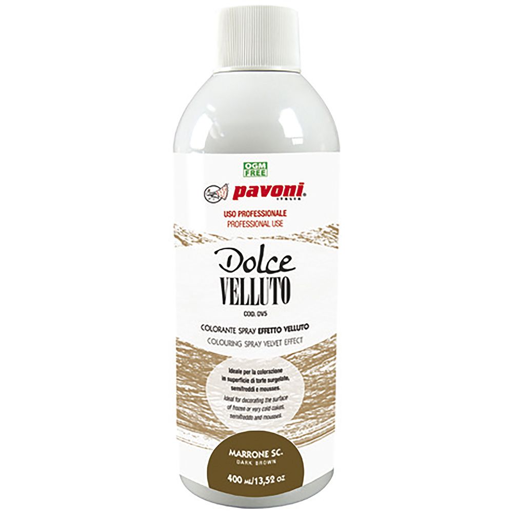 Spray Marrone effetto Velluto. Cocoa Velvet Butter. PME