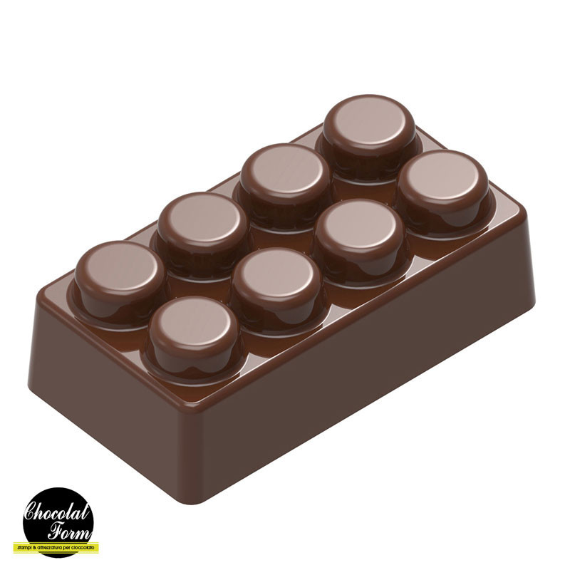 Moule Chocolat en forme de bloc de construction