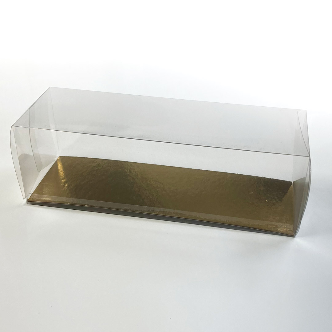 Boite à bûche ou à moulage, Crystal avec base Or (310mm)