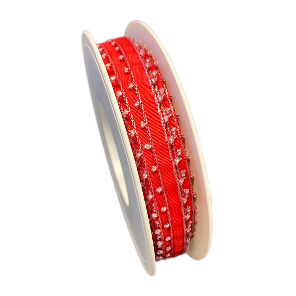 Red picot ribbon (0.2in) | Chocolat-Chocolat Inc.