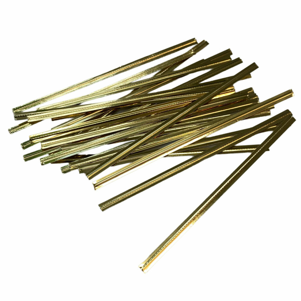 METALLIC GOLD TWIST TIES ChocolatChocolat Inc.