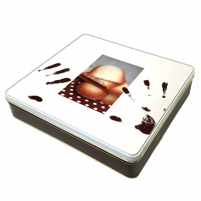 Square Metal Box for Cookies or Cake ChocolatChocolat Inc.