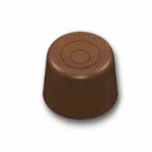 Chocolate World Polycarbonate Chocolate Mold, Cocoa Bean & Leaves Bar, 6  Cavities Polycarbonate Chocolate Molds