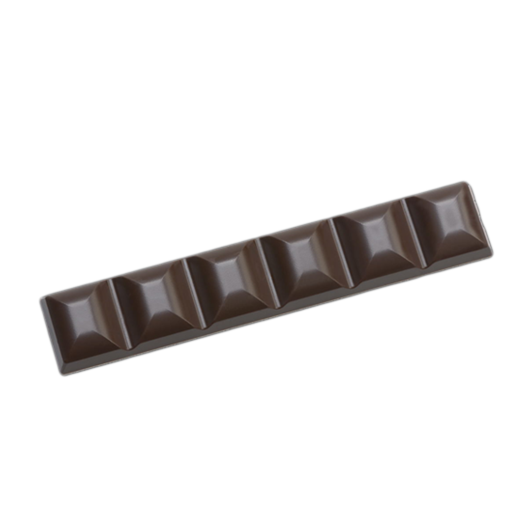 Matfer 380240 Chocolate Mold 3 Chocolate Bars With 18 Squares Each 6L X  2-3/4W X