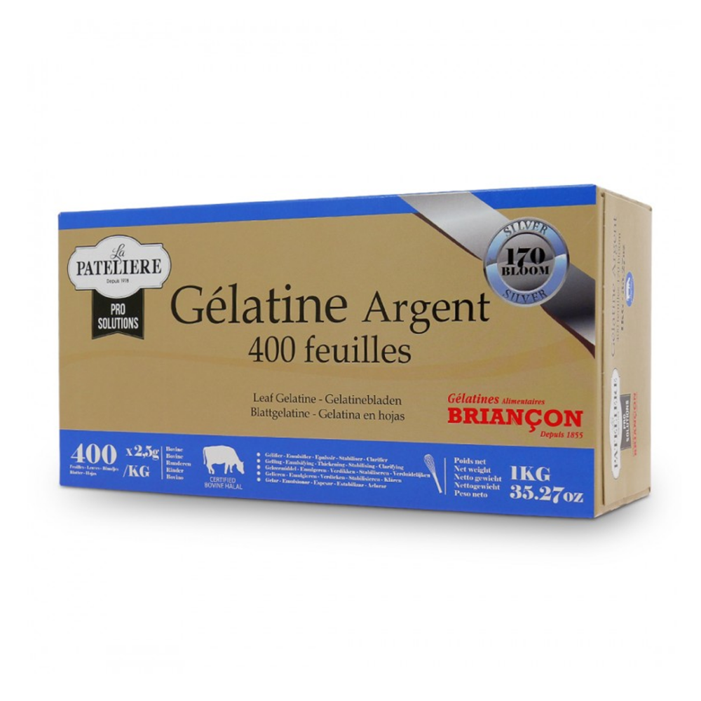 Gélatine Bovine en feuilles Halal 170 Bloom 1kg Chocolat